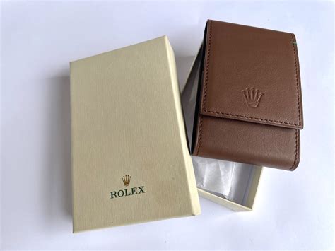 rolex verpackung kaufen|brown leather Rolex watch box.